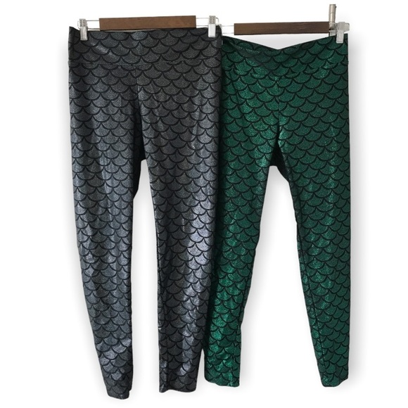 Artista active wear bundle 2 mermaid print shiny pants (P6) - Picture 1 of 11